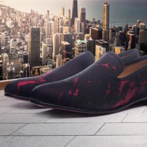 Breathable Casual Popular Black Mixed Color Calfskin Breathable Handmade Men's Leather Shoes Low-top Shoes