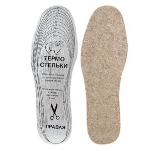 Cartoon Wool Carpet Insole Thick Warm Shock Absorption