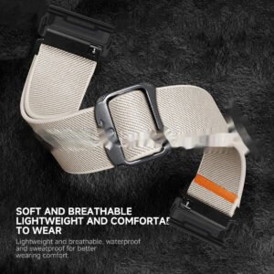 Cow Head Buckle Elastic Nylon Strap