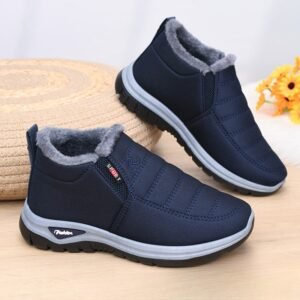 Winter Fleece-lined Thick Non-slip Wear-resistant Shoes For The Old