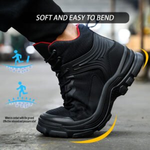 Men's Comfortable Breathable Anti-smashing And Anti-penetration Waterproof Work Shoes
