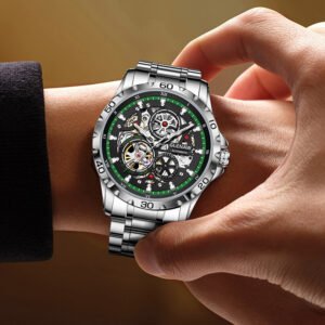 Double-sided Hollow-out Full Luminous Automatic Mechanical Watch For Men