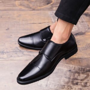 Men's British Slip On Plus Size Leather Shoes