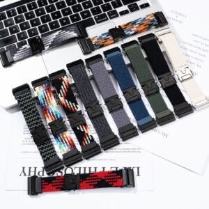 Elastic Umbrella Buckle Woven Watch Band