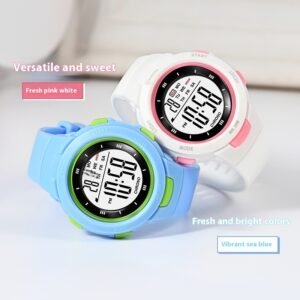 Fashion Pin Buckle Luminous Waterproof PU Strap Student Electronic Watch