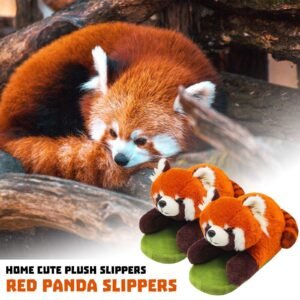 Raccoon Lesser Panda Cotton Comfortable Home Slippers