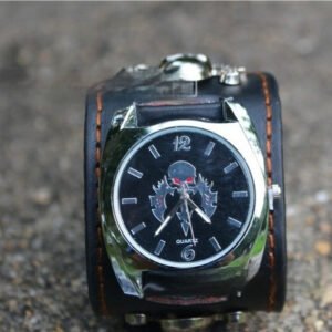 Personalized Men's Skull Square Watch
