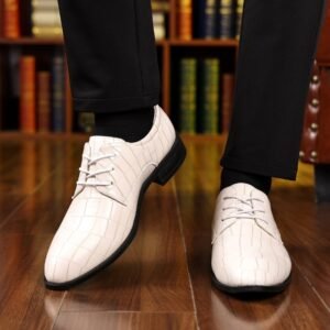 Men's Formal Casual Breathable Pointed Leather Shoes