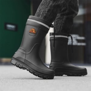 Men's Fashionable Outdoor Middle Tube Non-slip Rain Boots