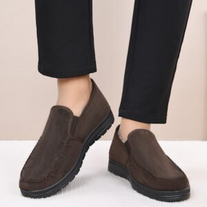 Autumn And Winter Old Beijing Cloth Shoes Fleece-lined Thickened