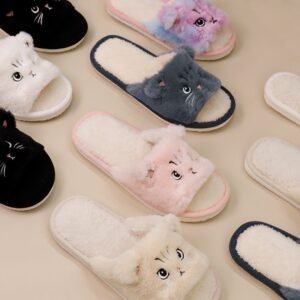 Thickened Warm Plush Soft Soled Cotton Slipper