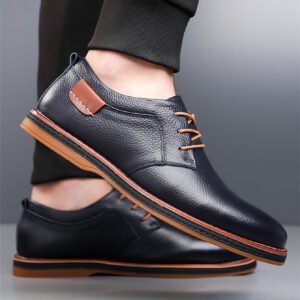 Men's Leather Shoes Plus Size Fashion Handmade Stitching